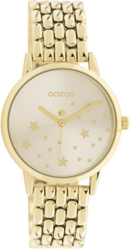 Oozoo Armbanduhr gold Edelstahl Timepieces Damen Analog-Quarzuhr UOC11028