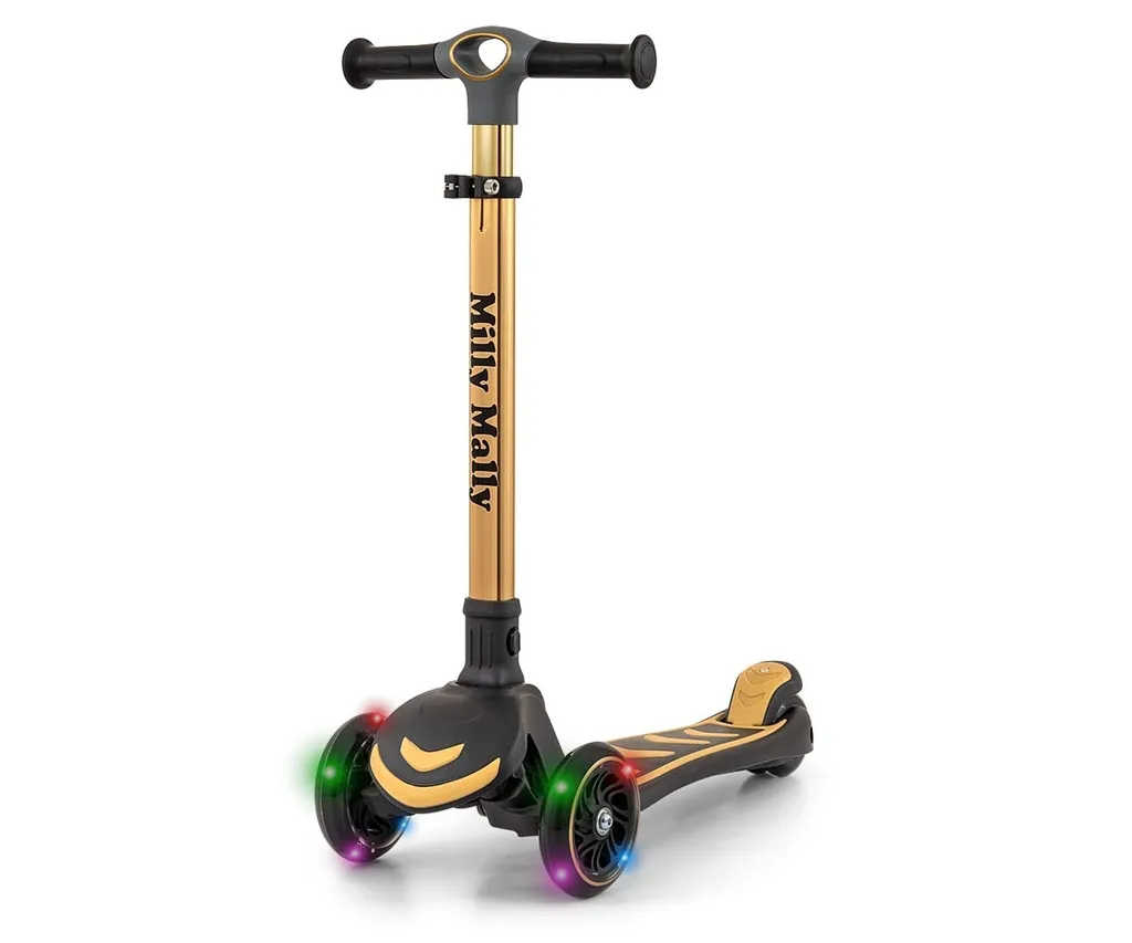 Apprendre l'Équilibre avec la Trottinette Milly Mally Boogie Golden