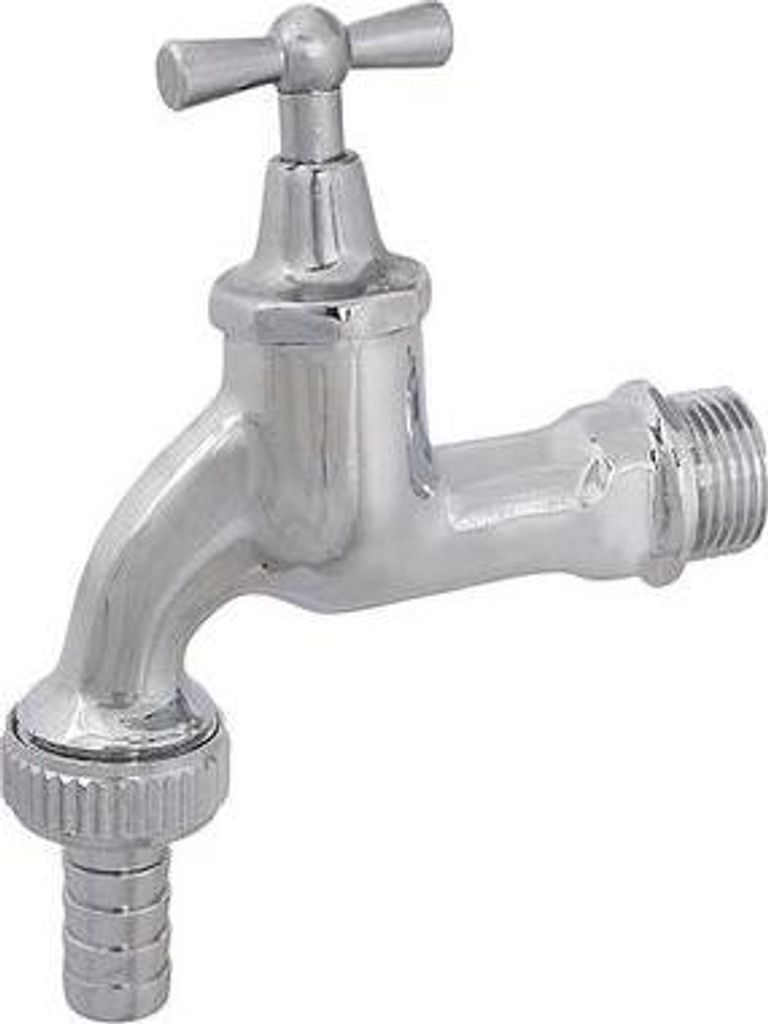 Js Auslaufventil Mit Metall-Sv Knebel-Ot,Schwer,3/4",Pol. Chrom