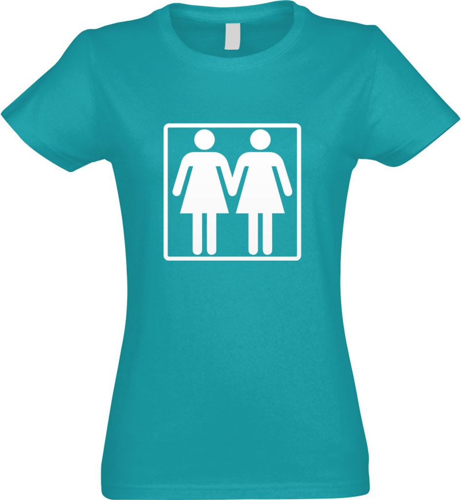 Kiwistar - T-Shirt tailliert - Damen - türkis - Lesbisch - mit Motiv Bedruckt - Funshirt Design - Sport - Freizeit - Damen - XL