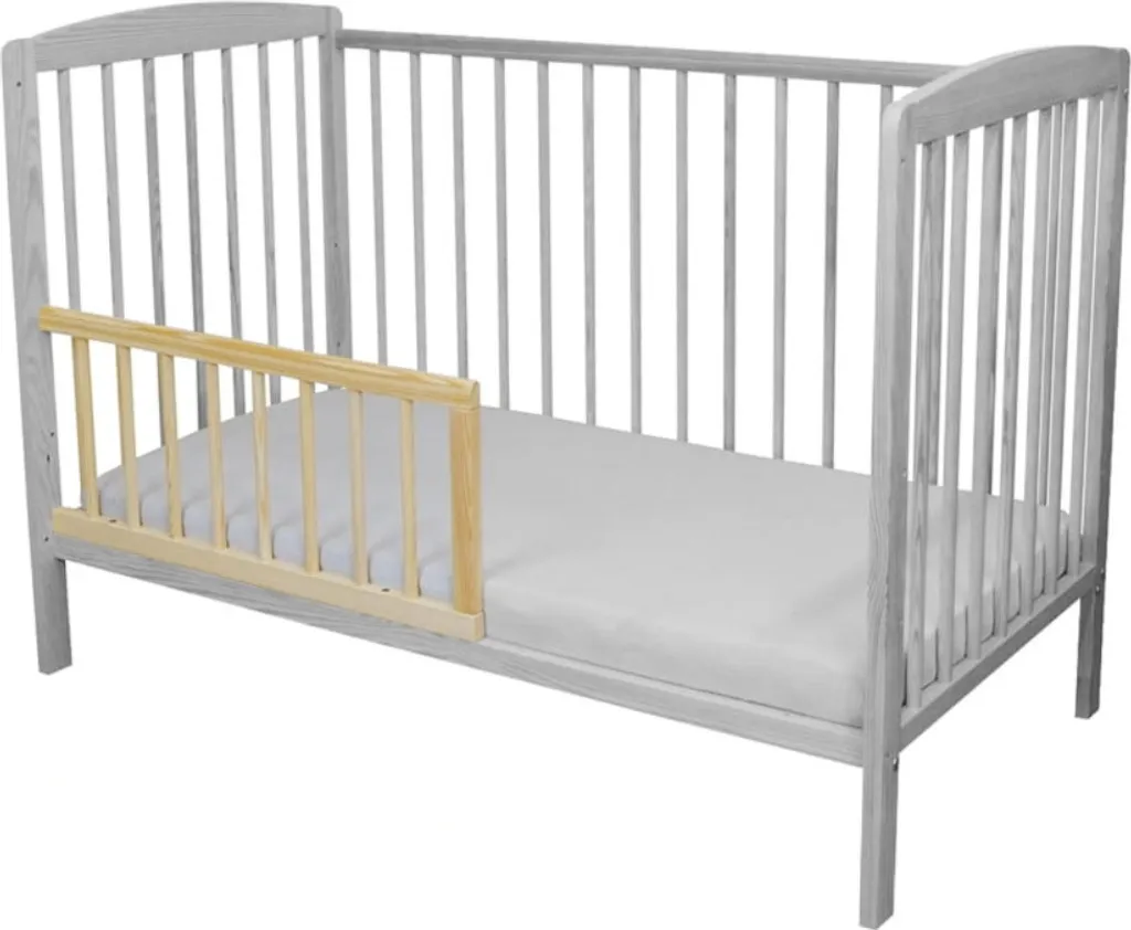 Need Sleep Barrière de lit enfant bois massif naturel 70x31 cm robuste