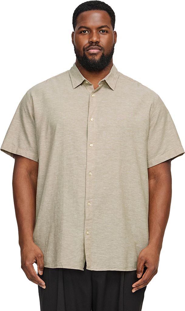 Jack & Jones Crockery Freizeithemd kurzarm beige