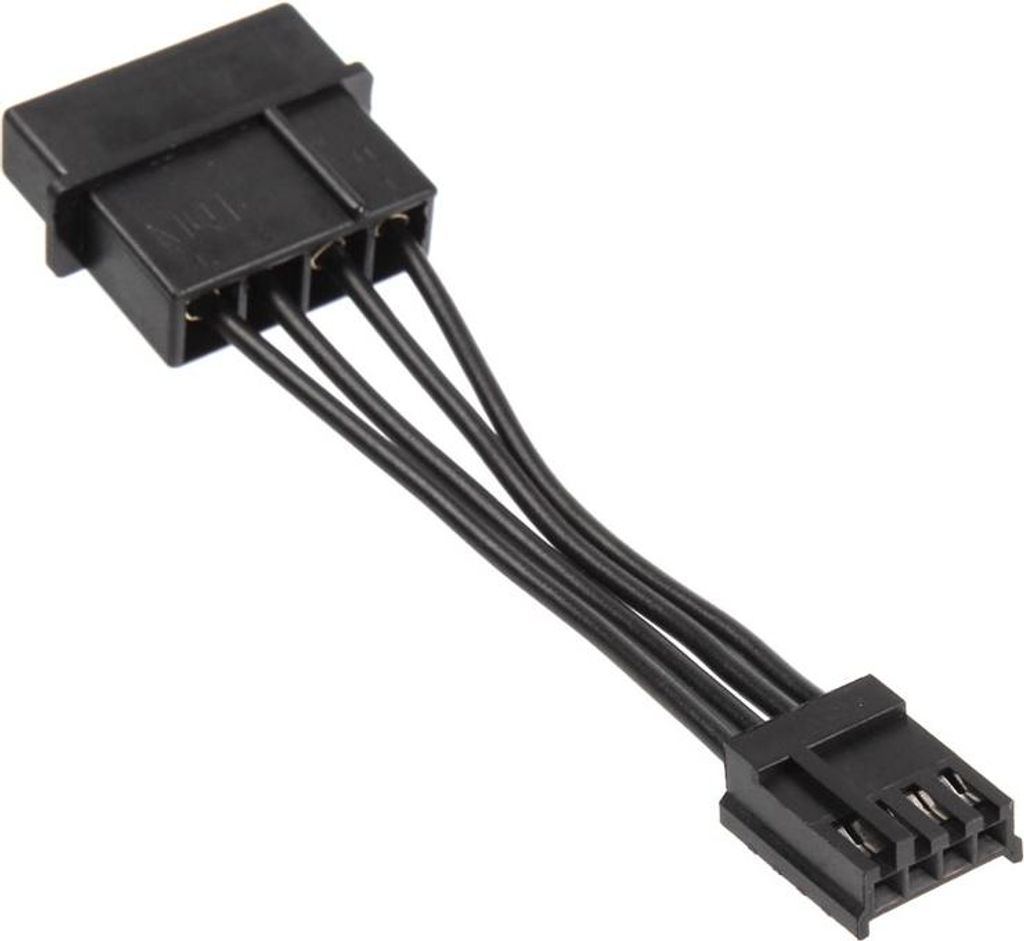 Kolink Adapter-Stromkabel von 4-Pol-Molex auf Floppy - schwarz