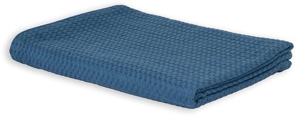 Unyqoos Wafeltextur Tagesdecke aus 100% biologischem Baumwolle, 160x230 cm, für stilvolle Wohnräume