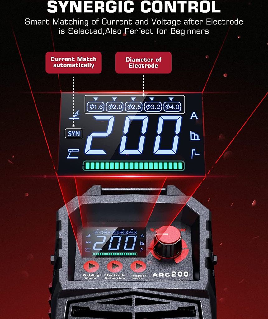 ARCCAPTAIN ARC 200 Schweißgerät: 200A IGBT DC Schweissgerät Produktbild 5