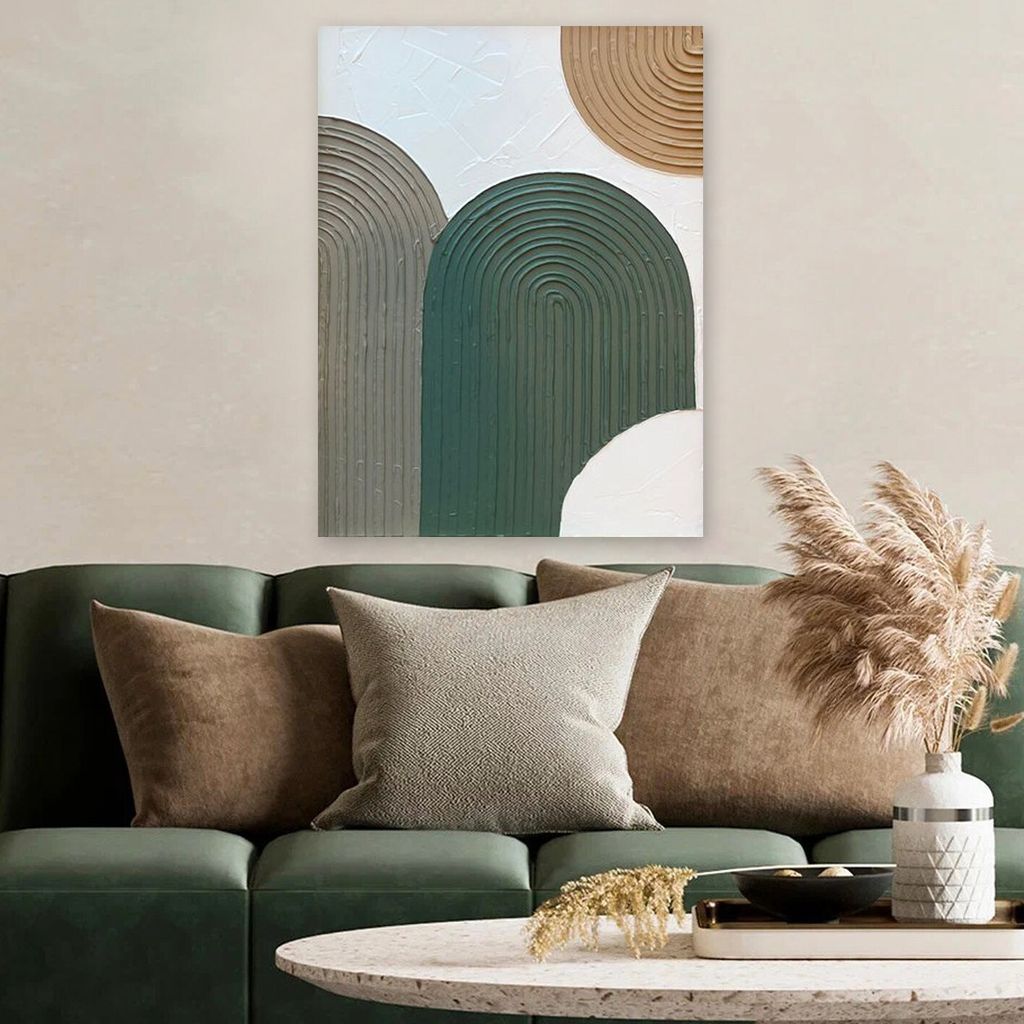 Wallity, RFB2_5070, Dekoratives 3D-Leinwandgemälde, 100 % LEINWAND, Mehrfarbig, 50 x 70 cm