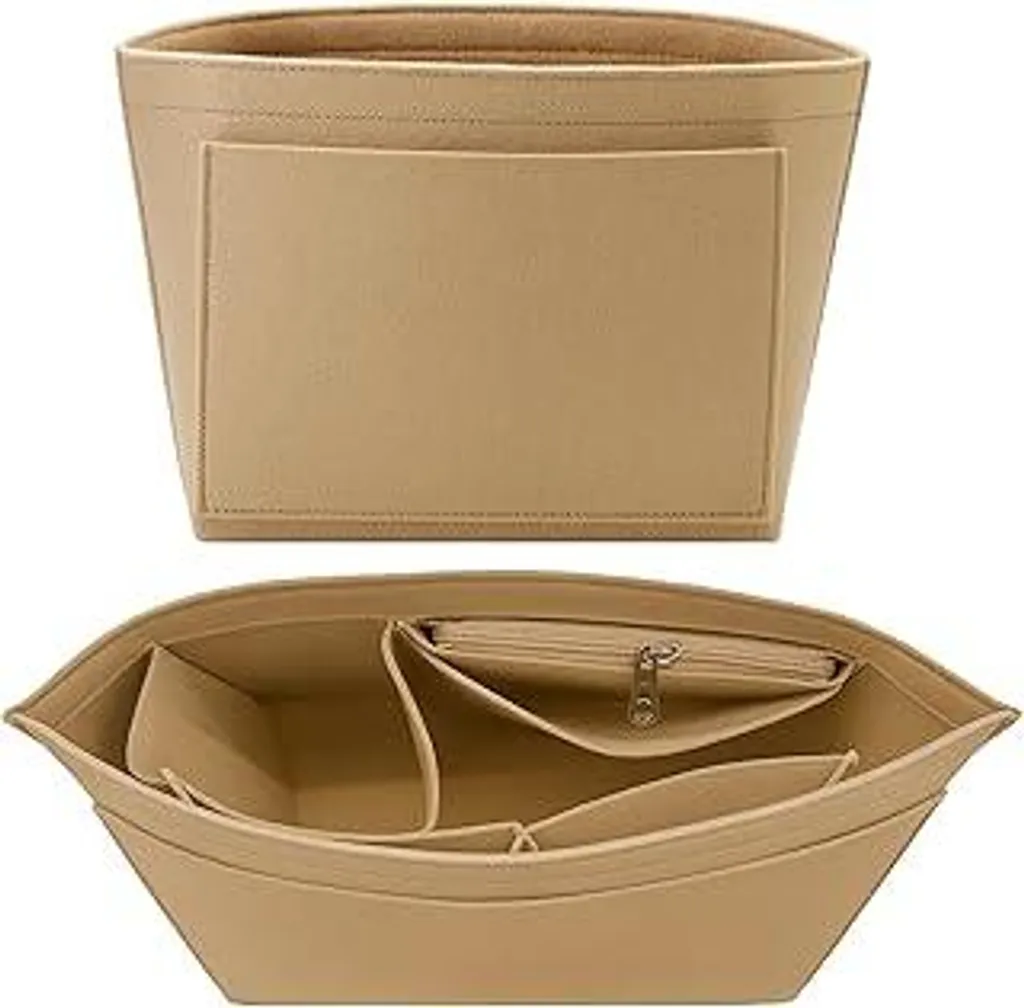 DqiUnaX Organizer da Viaggio per Borse | Beige 26x20x13cm