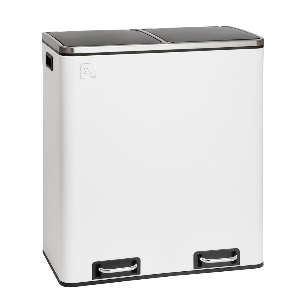 SVITA TM2X30 Weiß Treteimer 60 Liter Abfalleimer Mülleimer Produktbild 