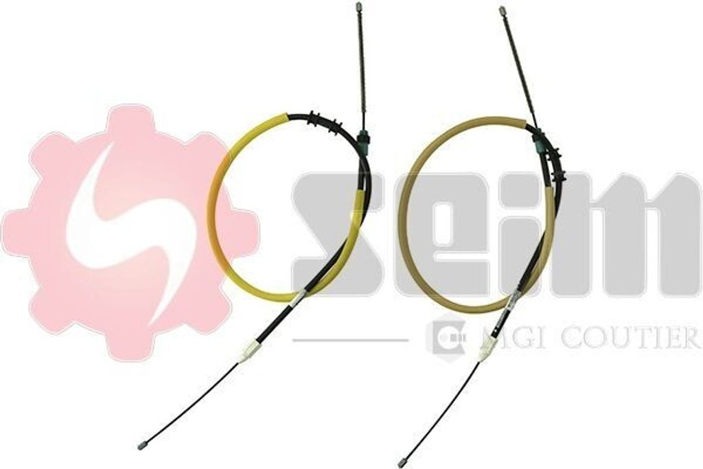2x SEIM Handbremsseil Seilzug Feststellbremse für RENAULT KANGOO Express (FC0/1) Hinten 804780