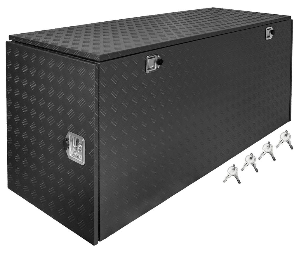 Truckbox Werkzeugbox Werkzeugkiste Schwarz Anhängerbox Produktbild 