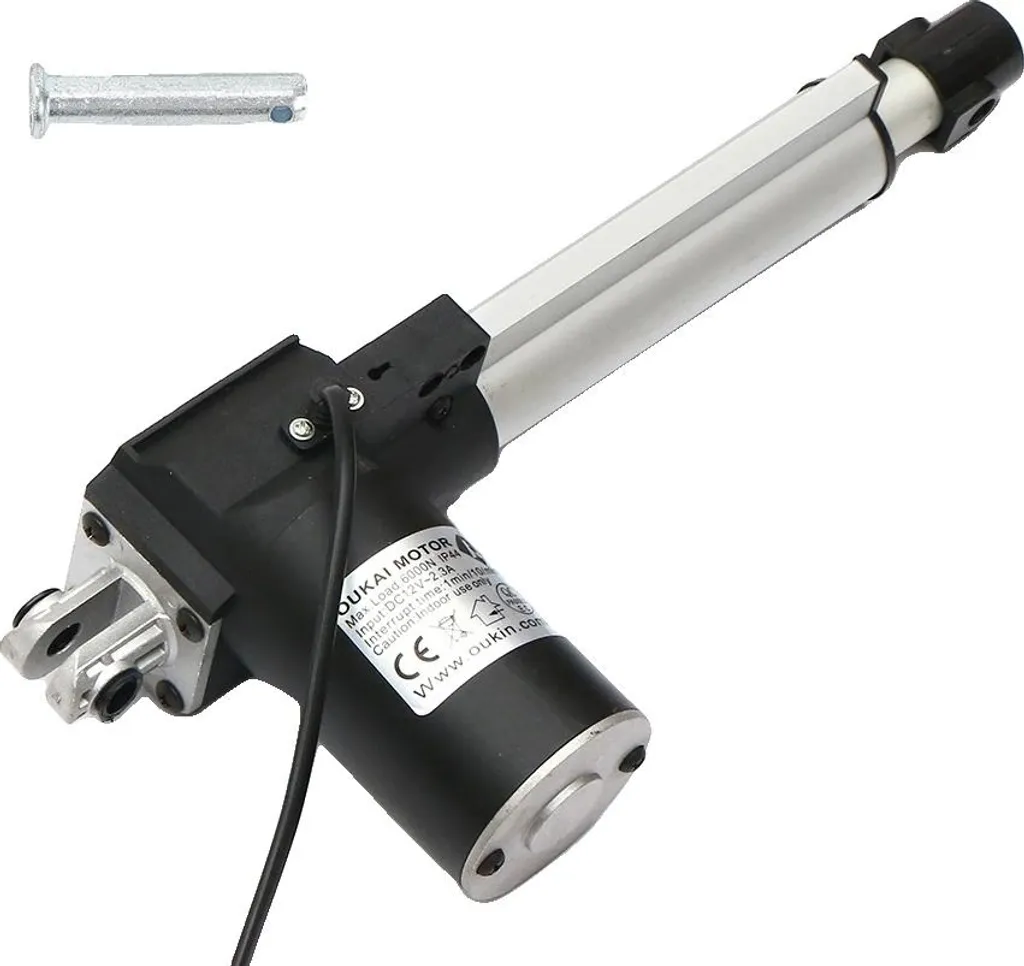Vérin électrique 6000N 12V DC course 500mm étanche IP44 haute qualité