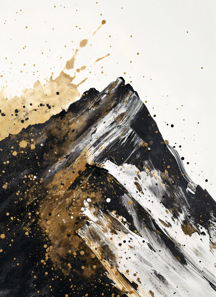 Plakat 40x55cm Goldene Spitzen
