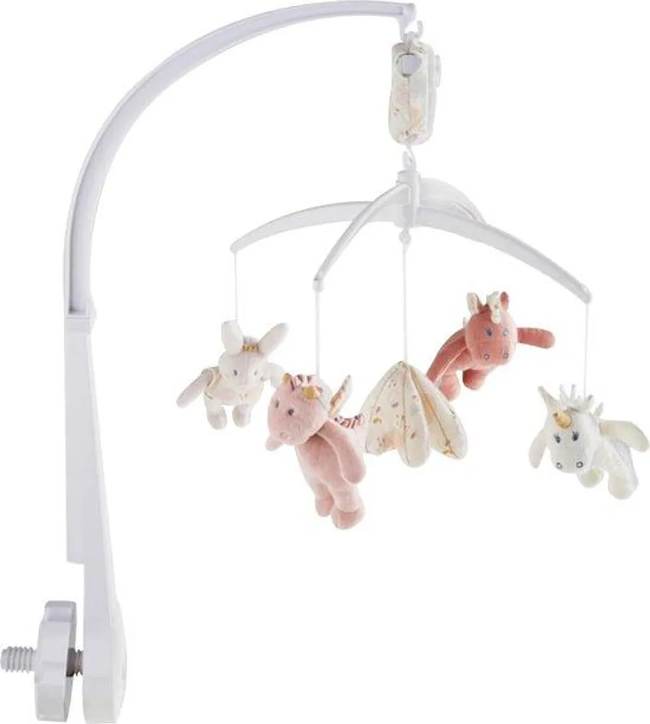 Carillon mobile de lit bébé mélodies douces et rotation automatique 360