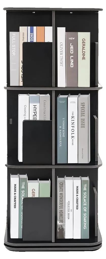 Petite bibliothèque 3 niveaux robuste charge 20kg par étagère PVC
