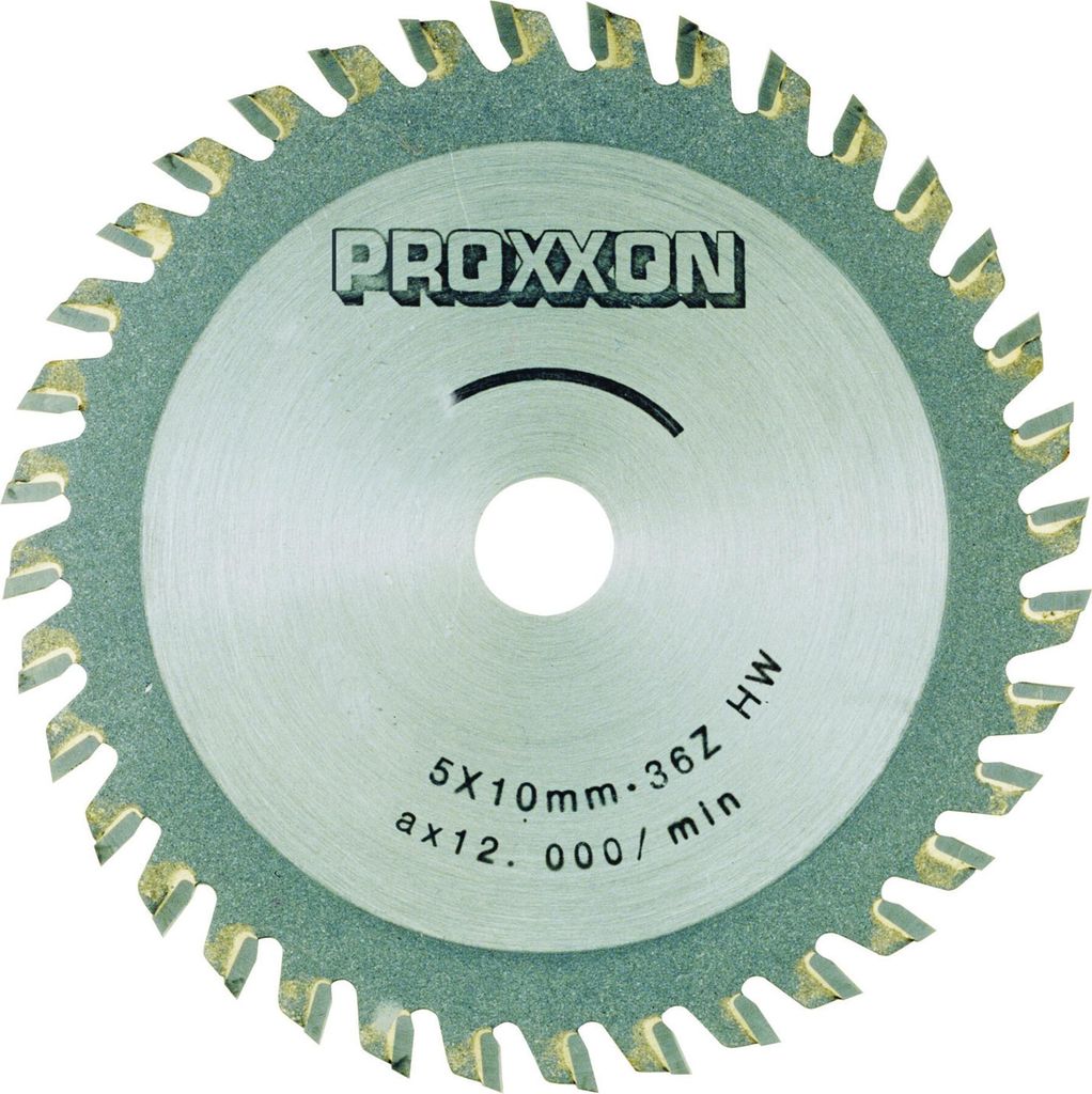 Lame de scie Proxxon Ø 80 mm avec 36 dents en carbure, Image du produit 