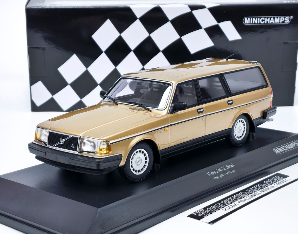 Volvo 240 GL Break 1986 złoty MINICHAMPS 1:18 Zdjęcie produktu 