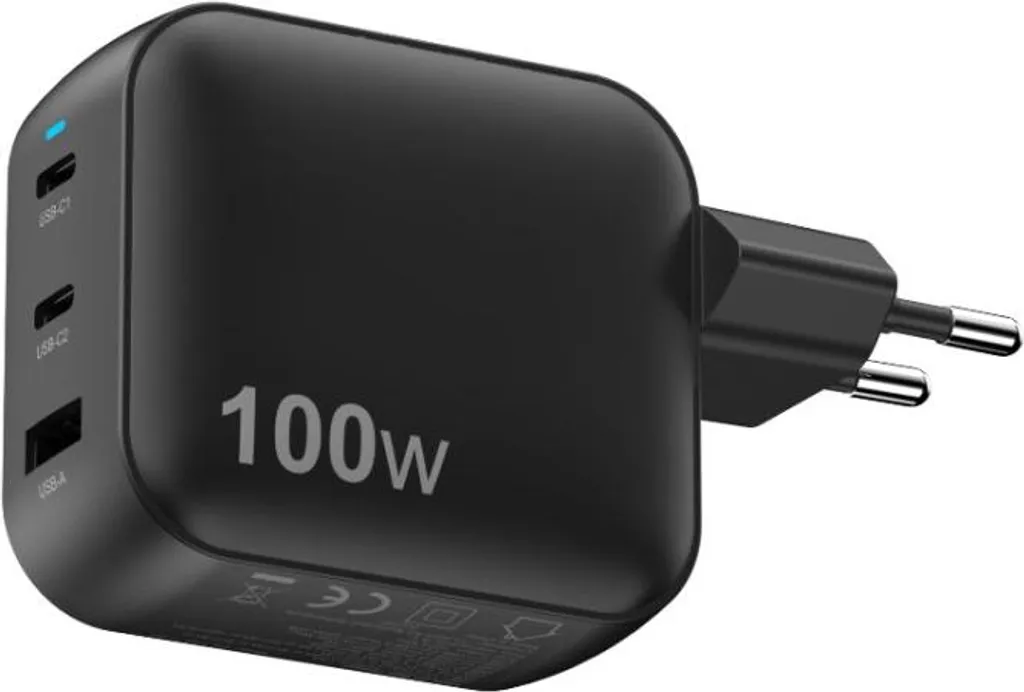 Caricabatterie Universale GaN 100W 3 Uscite | Sicuro e Veloce