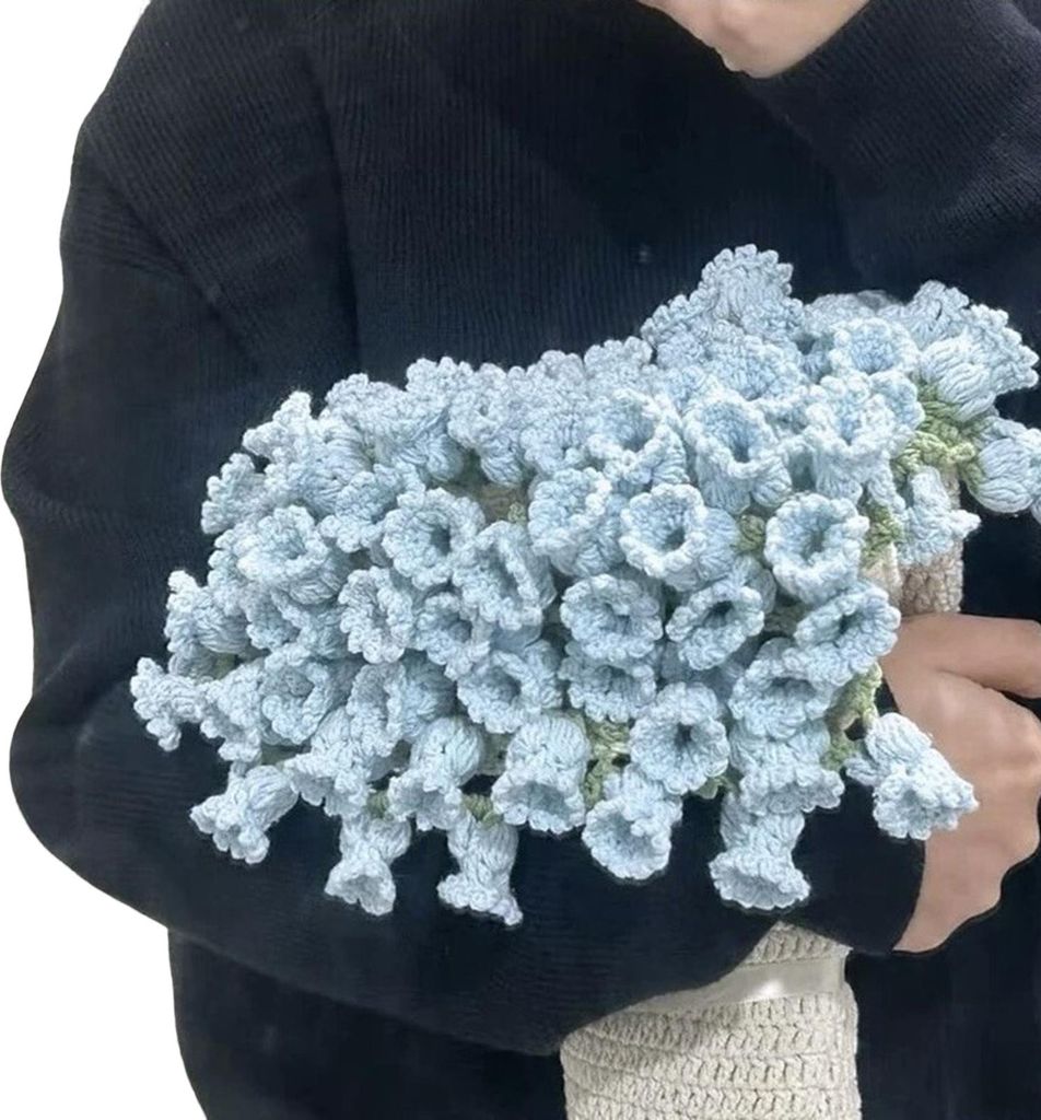 DIY Häkelblumendecke, Rosenstraußdecke, Häkelset, Blumenstrauß, Überwurfdecke, Bastelset für Muttertag, Geburtstagsgeschenk, Heimdekoration
