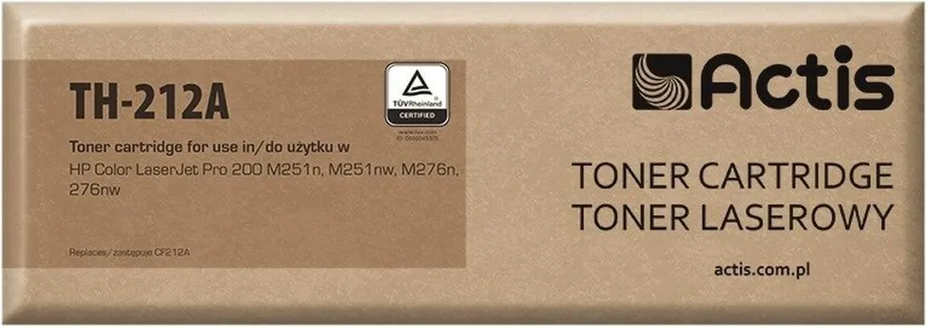 Toner jaune 1800 pages Actis TH-212A pour pôle impression
