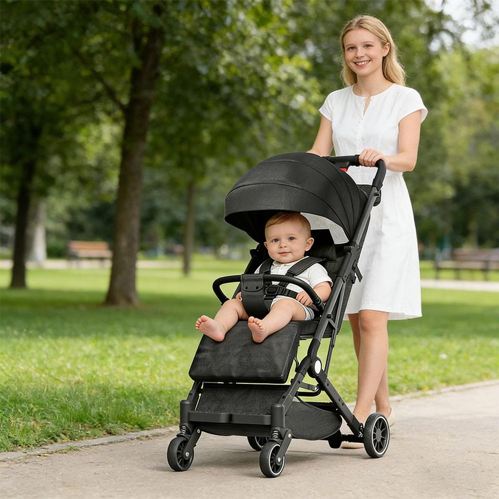 Klappbar Kinderwagen Buggy,Reisebuggy mit Verstellbare Produktbild 