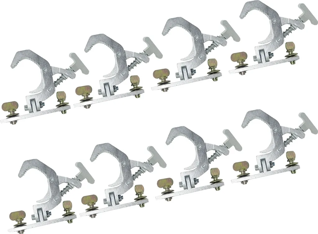 Set 8 Ganci Truss Pieghevoli Alluminio 40-60mm per Teste Mobili