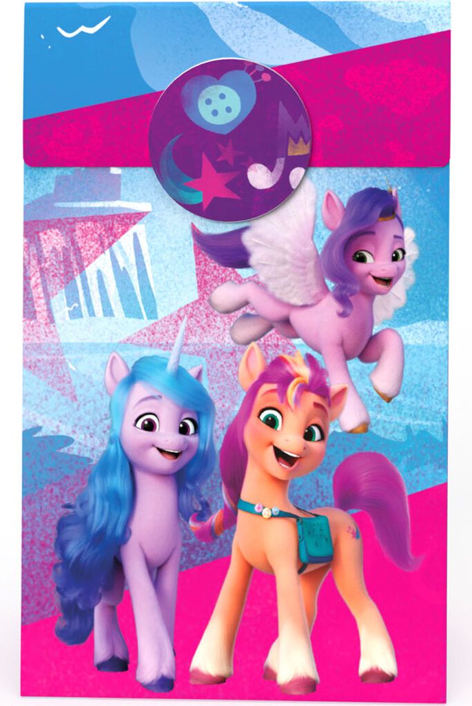 My Little Pony Party-Tüte Papier inkl. Sticker, 10 Stk. für Produktbild 