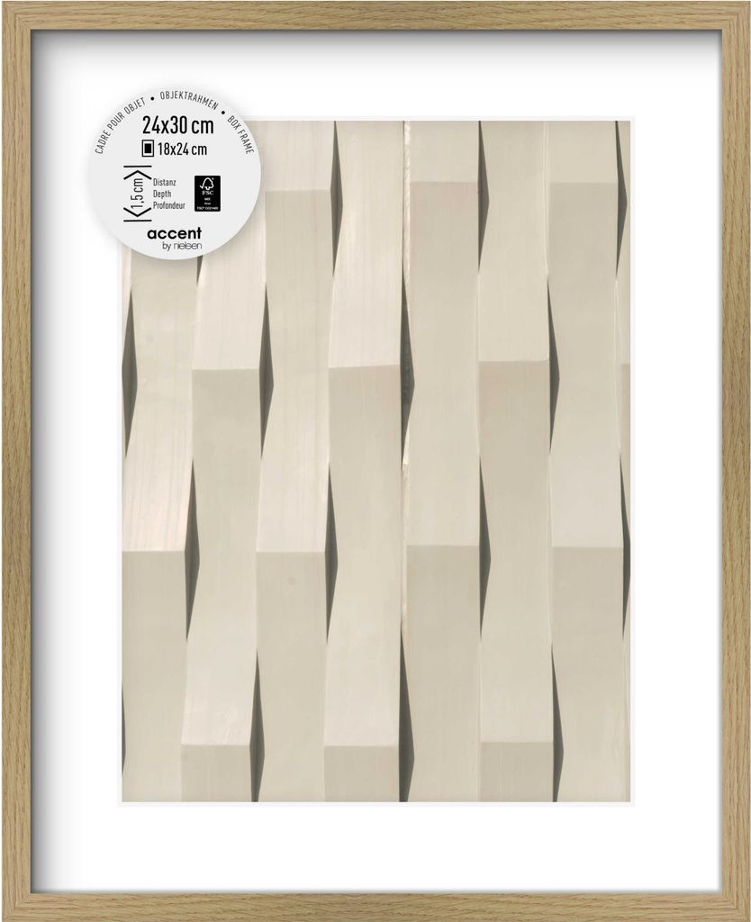 accent by nielsen Holz Bilderrahmen Aura, 24x30 cm, Eiche