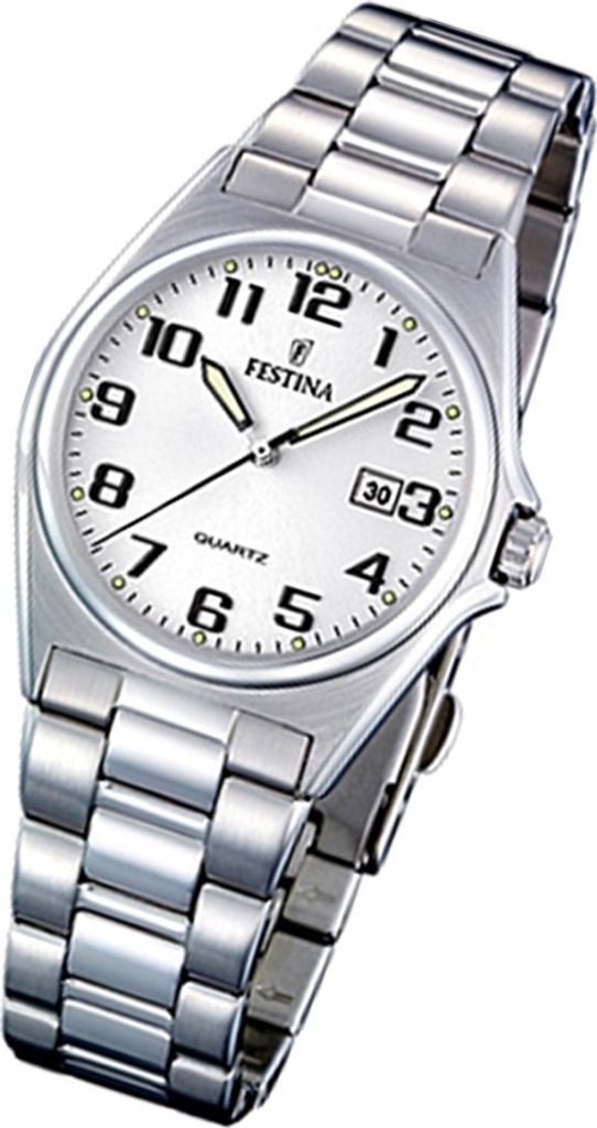 FESTINA Damen-Armbanduhr analog Quarz Edelstahl Klassik Uhr Produktbild 
