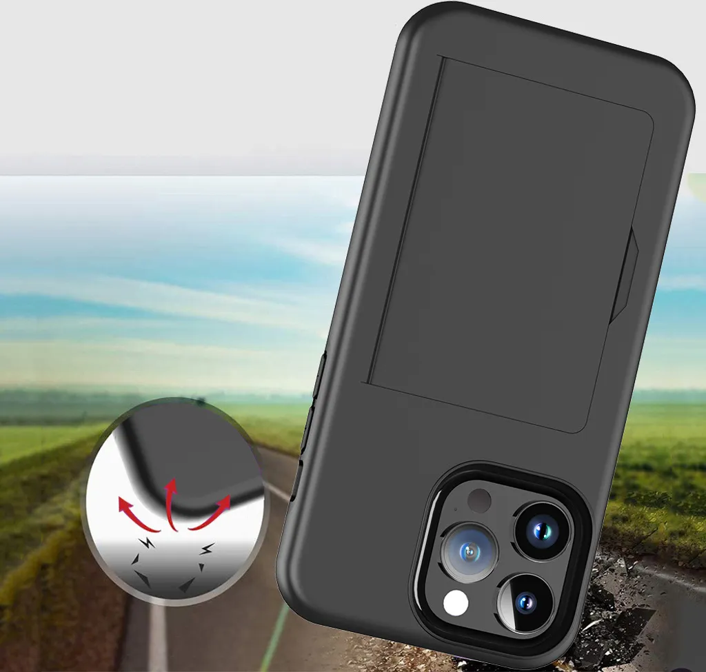 Cover iPhone 16 Pro Max con Porta Carte - TPU Morbido e Resistente - 4