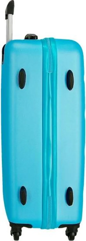 Valise Rigide 56L Roll Road Flex Bleu Clair 65cm - Légère et Résistante