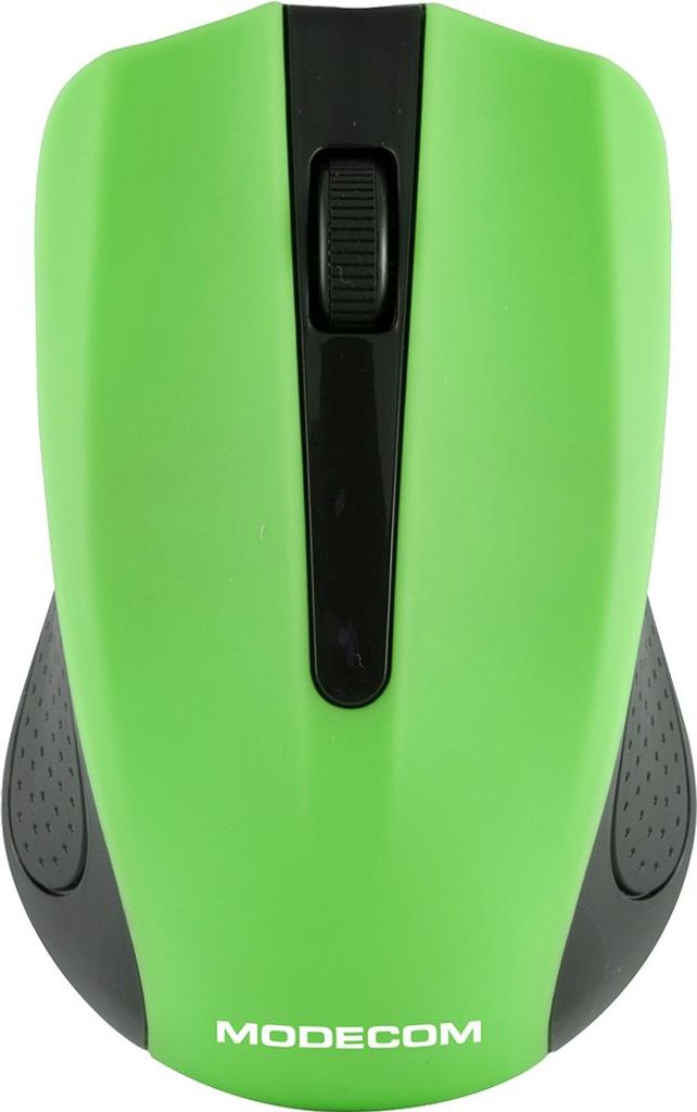 MODECOM MC-WM9 Optische Funkmaus, Schwarz-Grün, 1200 DPI, Produktbild 