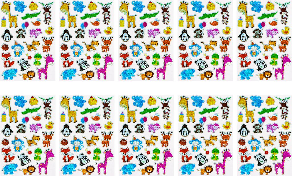 Oblique Unique 220 Zoo Tiere Sticker Tier Aufkleber + Produktbild 