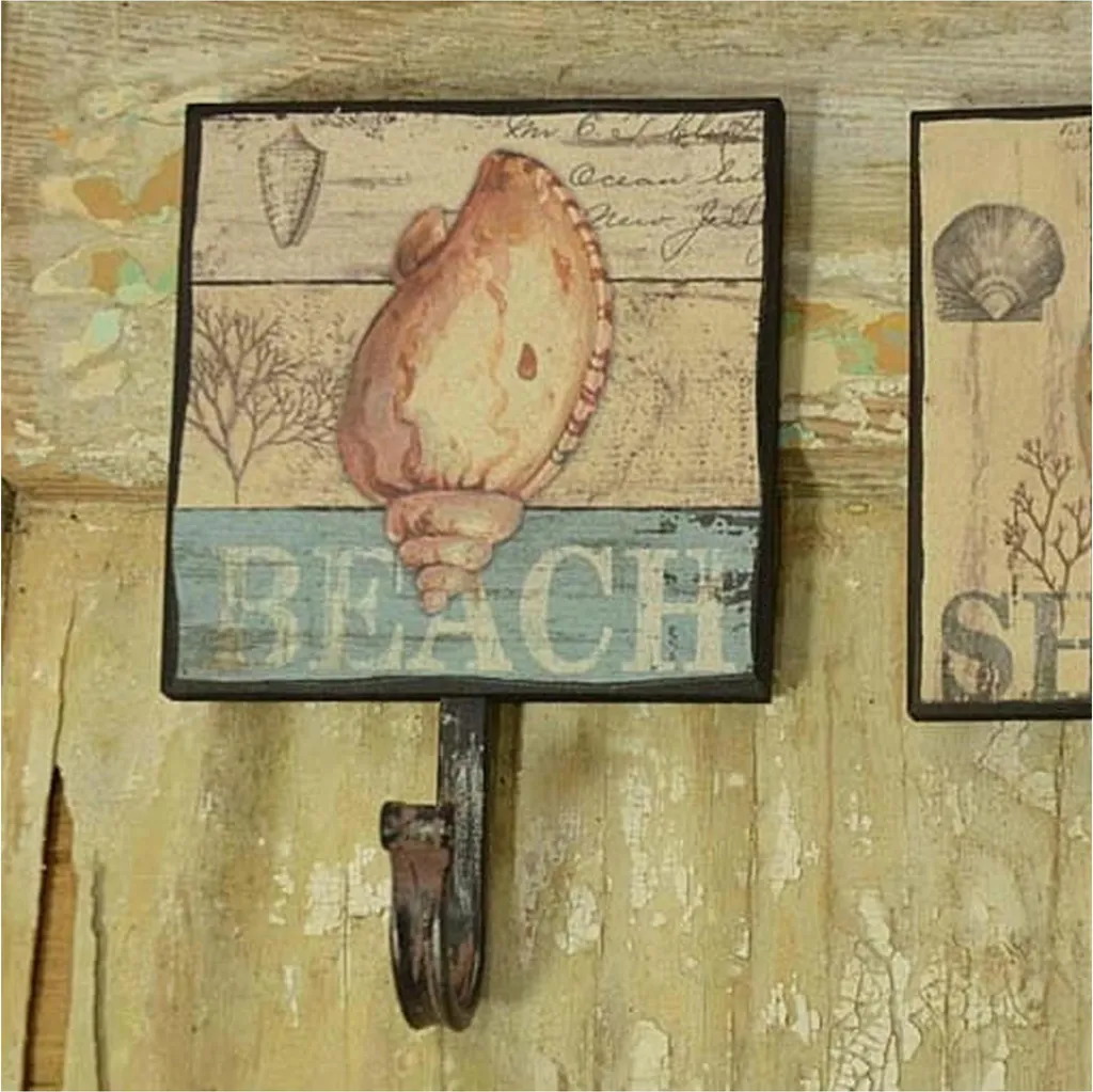 Décoration coquillage mural rétro pour habiller un mur vide avec style