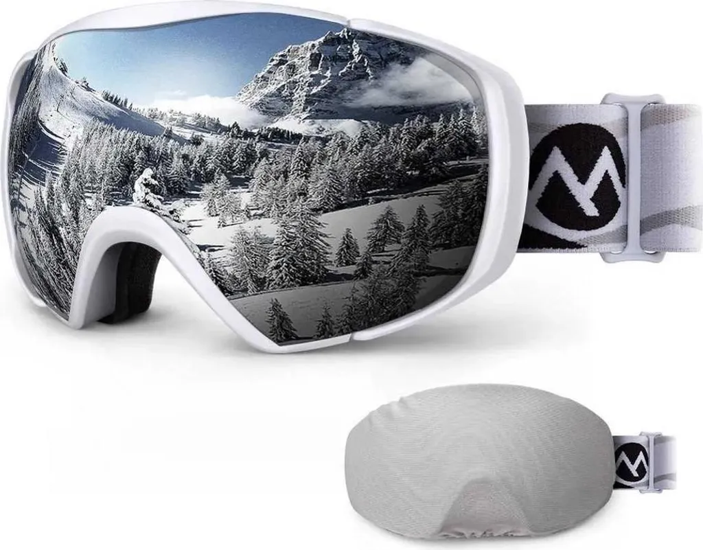 Masque de ski polarisé blanc Outdoor Master Classic taille unique Homme