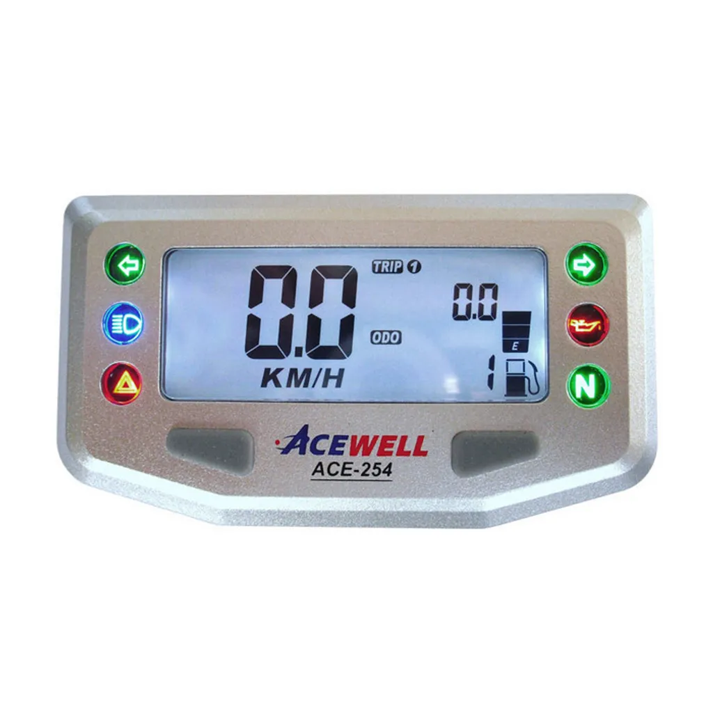 Tableau de bord digital ACE-254 pour moto et quad tout-terrain 12V