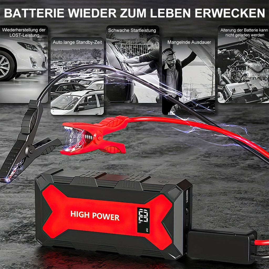Auto Notstartnetzteil 12v F19/30000mAh große Kapazität Produktbild 7