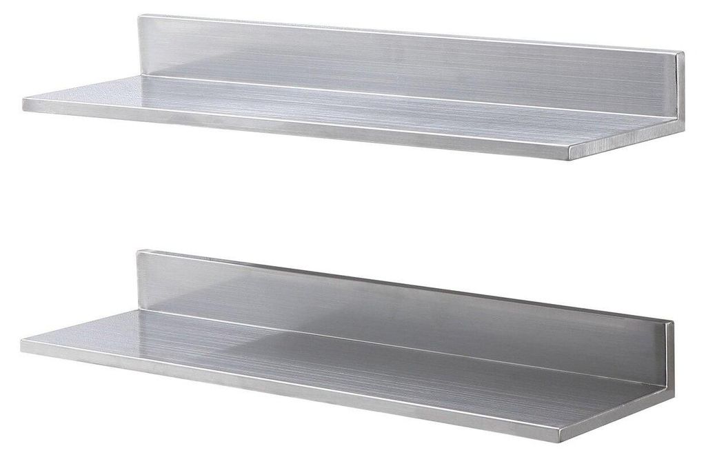 Półka ze stali nierdzewnej o wymiarach 8,6" x 30", wisząca Zdjęcie produktu 