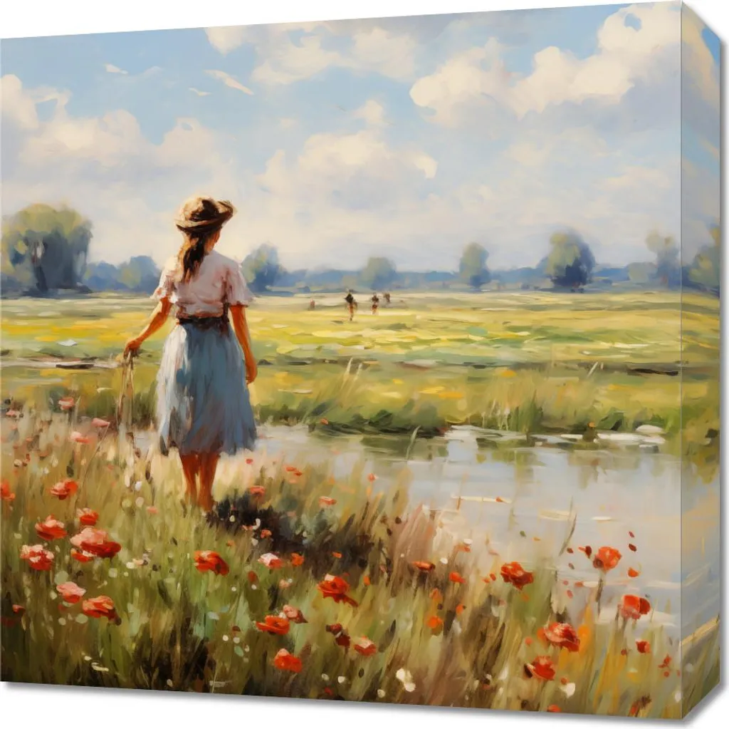 Quadro 50x50cm Tranquillità rurale