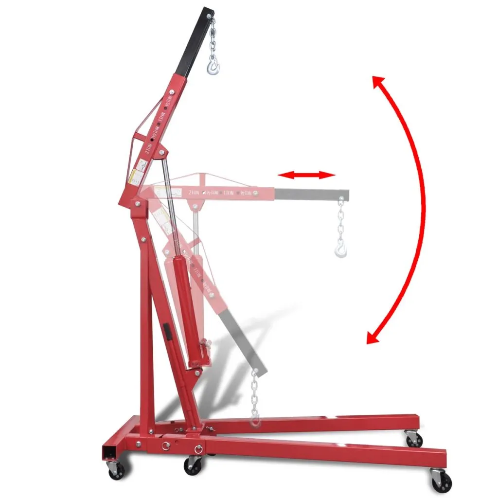 Grue de levage 2T robuste et pliable - Structure acier pro 88,2 kg