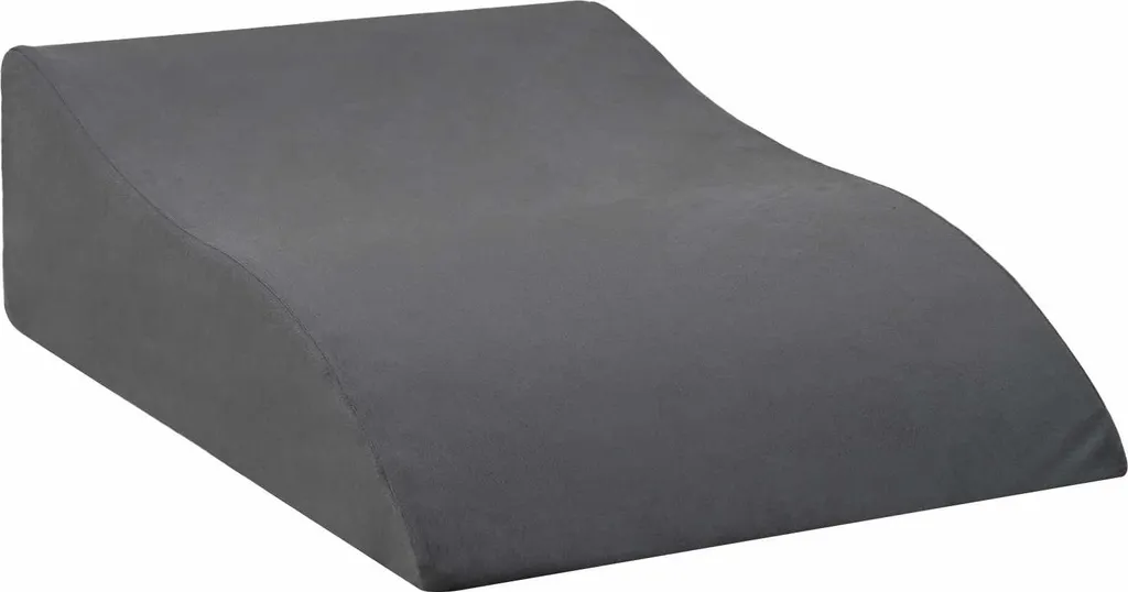 Coussin Jambes Anti-Douleur Gris en Mousse PU 68x40x18cm Ergonomique