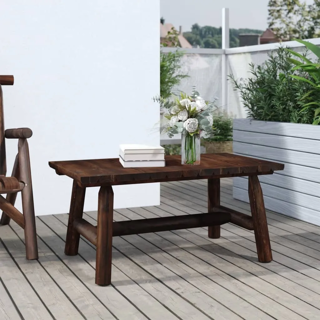 Tavolino da Salotto 90x50x41 cm in Legno Massiccio di Abete Rosso