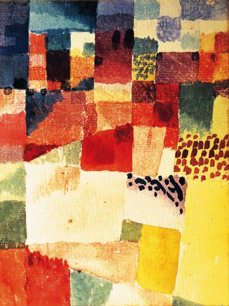 Paul Klee Kunstdruck Bild - Motiv Aus Hammamet, 1914 (80 x 60 cm)