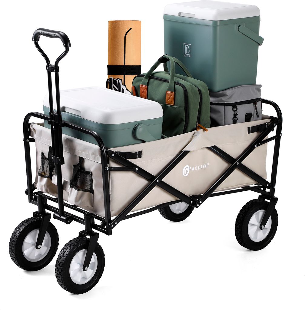 Packaway – Faltbarer Trolley – 70 kg – 90 l Fassungsvermögen – Taupe