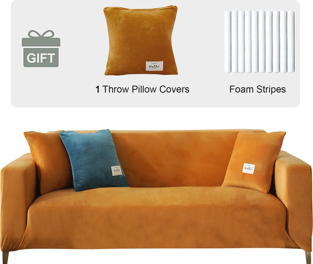 Sametový potah na pohovku 3 Seater- Soft Stretch Couch Obrázek produktu 