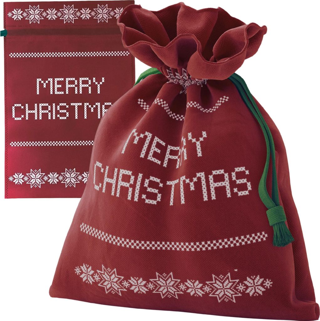 Geschenktasche - Bordeaux - 30x45 Cm - Wiederverwendbar - Dekorative Geschenktasche