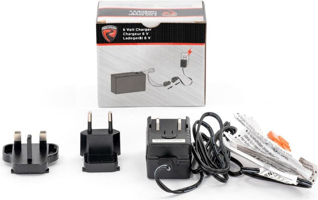 Rollplay 6V Ladegerät für Elektrofahrzeuge Kinder Produktbild 