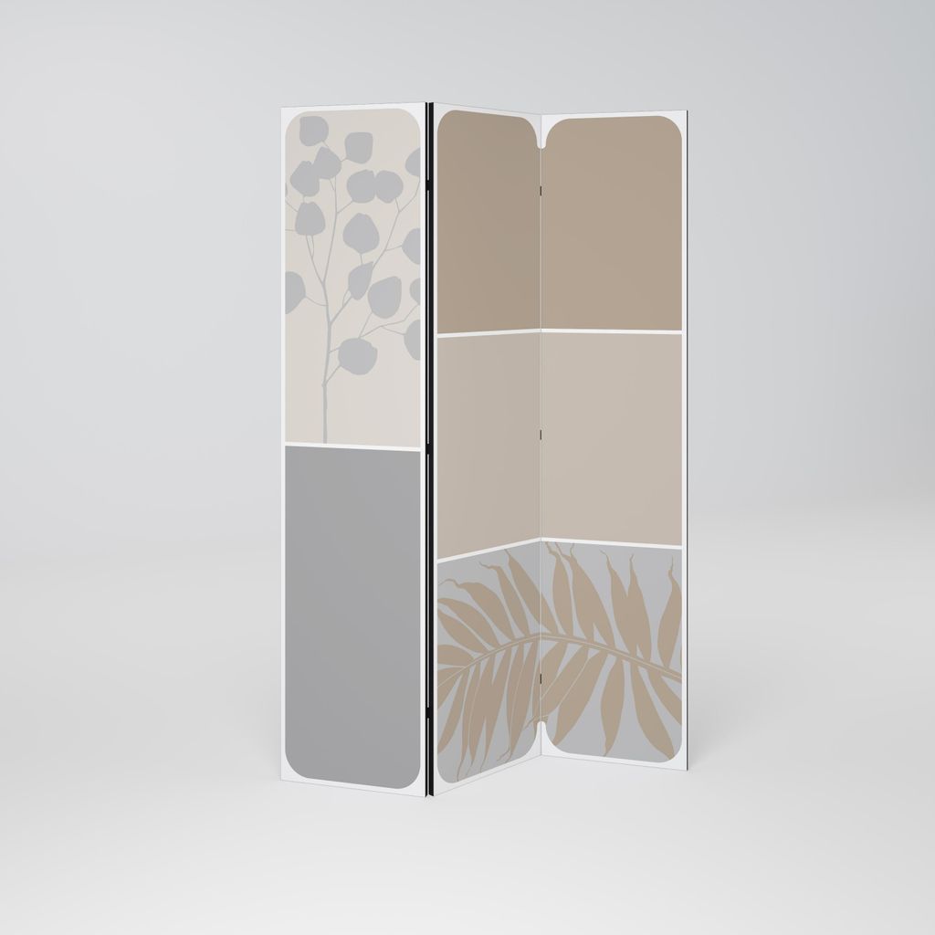SpaceRebels Paravent Raumteiler - 3-teilig Raumtrenner, Druck 1-Seite - Raumtrenner - Trennwand Wohnung - Room Divider - Spanische Wand Deko Modern...