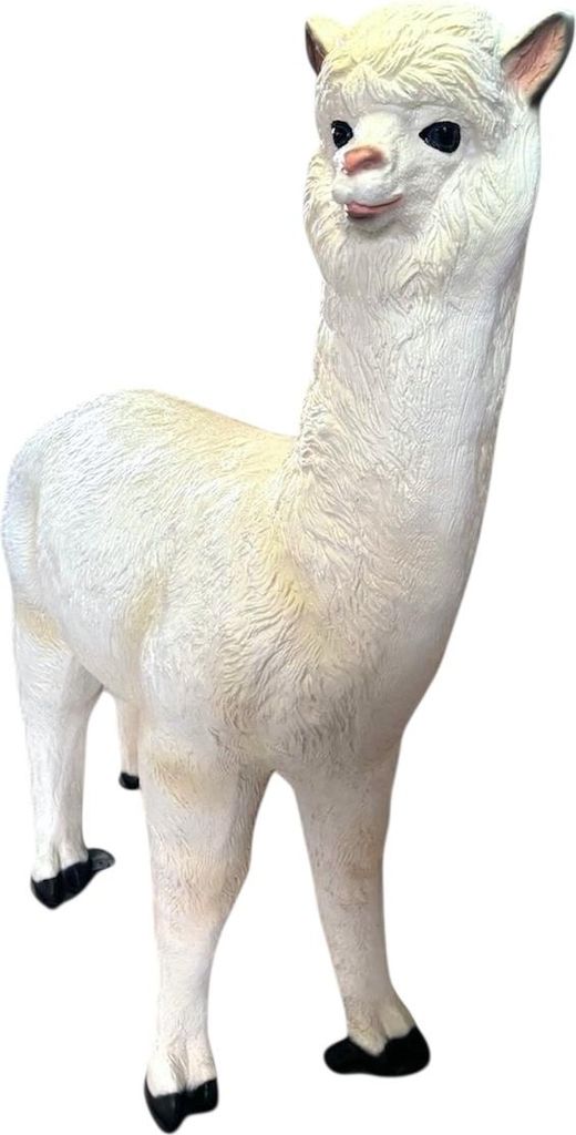 Alpaca 170cm hoch Dekorationsfigur/Werbefigur - GFK - lebensgroß - für draußen