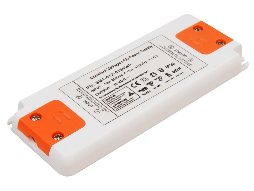 LED-Trafo McShine "Slim" elektronisch, 1-20W, 230V auf 12V, 128x50x12mm