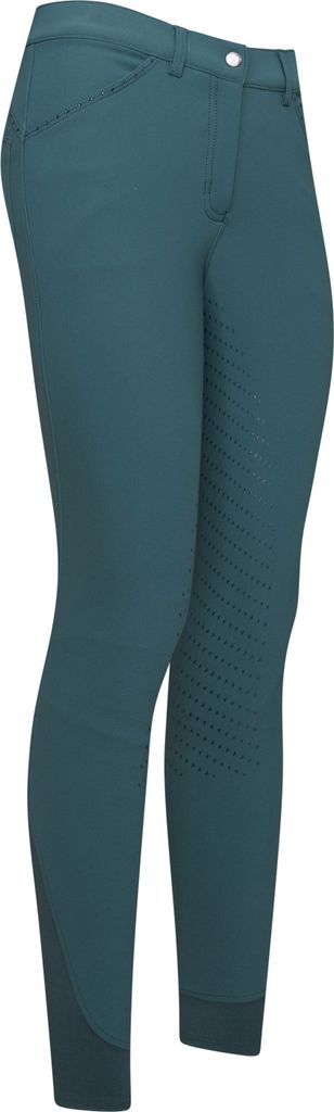 Easy Rider by euro-star Kinder Reithose Elodie Diamond teal green Vollbesatz, Taille:170